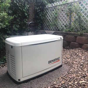 Finished installation of a Generac Generator
